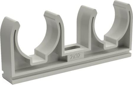 Chuděj Objímka PPR dvojitá, příchytka, bez klipu 2x32mm