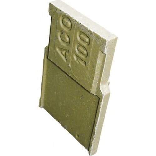 ACO Stěna čelní, čelo kombinované pro začátek a konec žlabu N100 pro typ 0. – 10. z polymerbetonu, barva natur