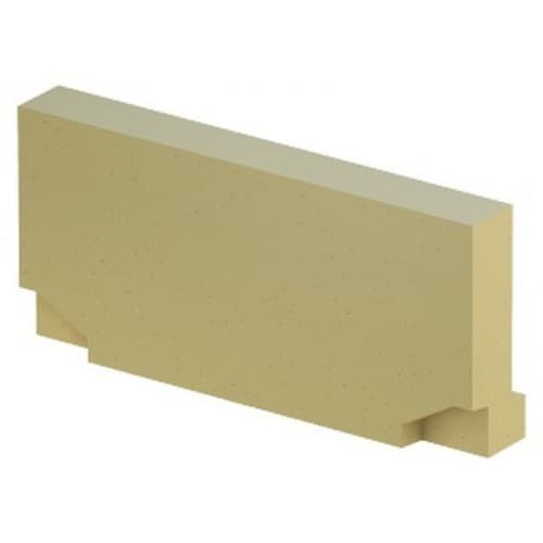 ACO Stěna čelní, čelo kombinované pro začátek a konec žlabu Euroline mini z polymerbetonu, barva natur